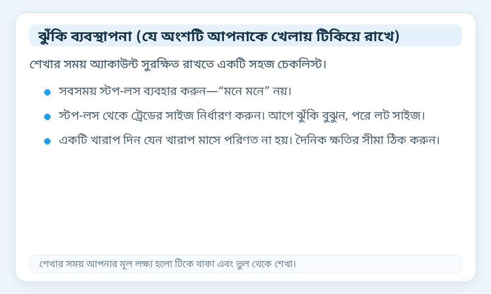 ঝুঁকি ব্যবস্থাপনার চেকলিস্ট ইনফোগ্রাফিক
