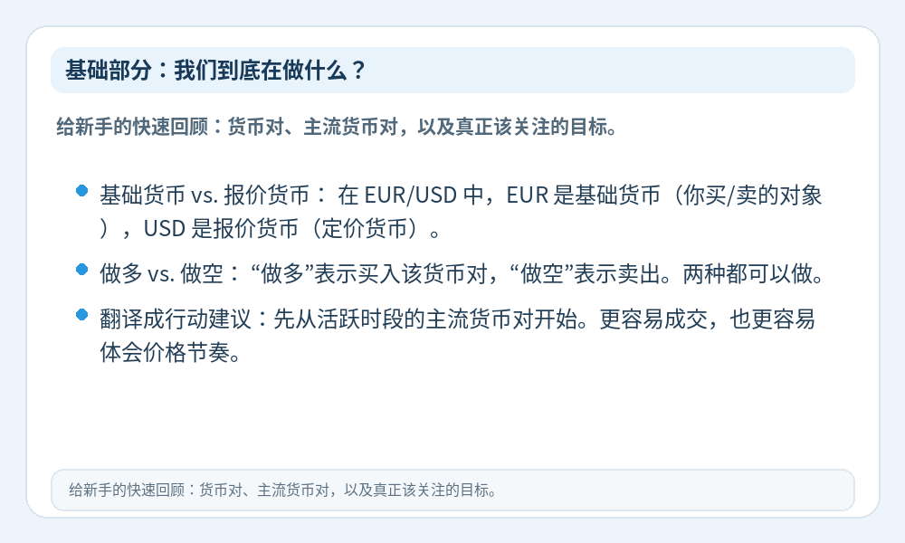 外汇基础信息图