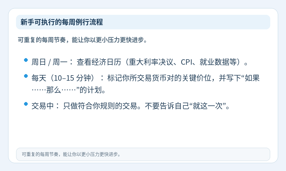 新手每周流程信息图