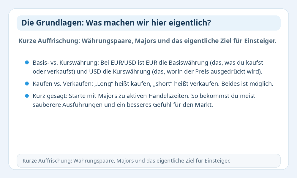 Infografik zu Forex-Grundlagen