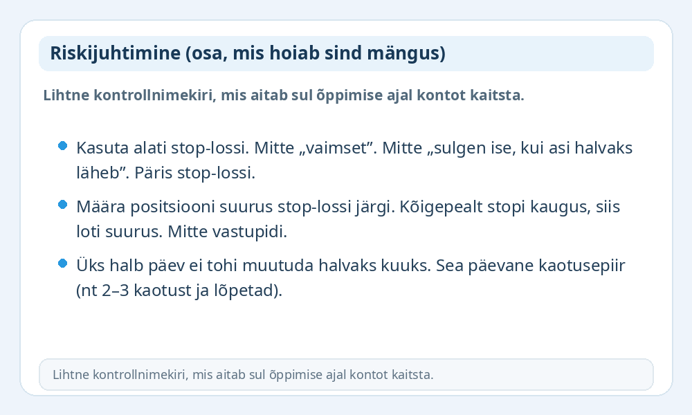 Riskijuhtimise kontrollnimekirja infograafik