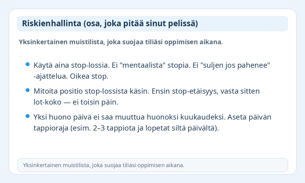 Riskienhallinnan tarkistuslista -infografiikka