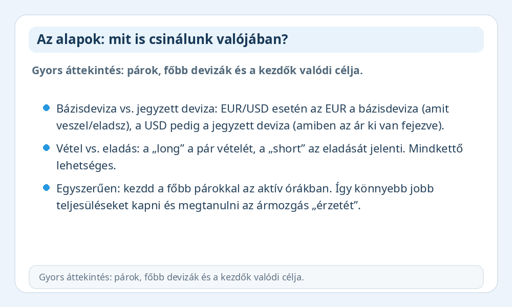 Forex alapok infografika