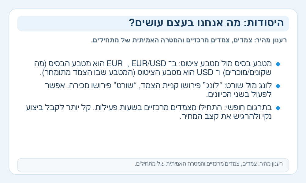 אינפוגרפיקה על יסודות הפורקס