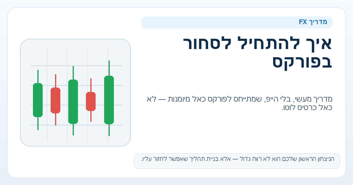 איך להתחיל לסחור בפורקס — תמונת פתיחה