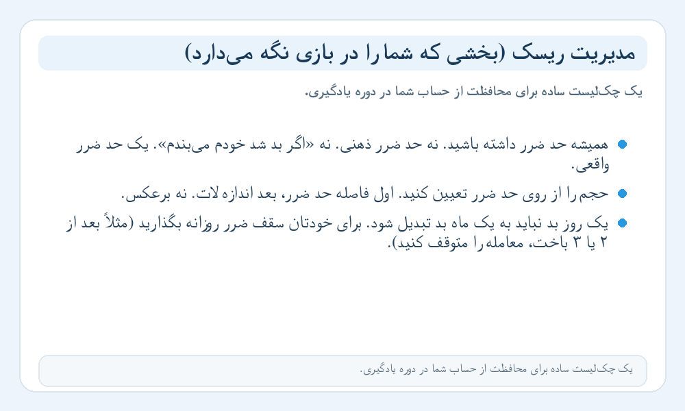 اینفوگرافیک چک‌لیست مدیریت ریسک