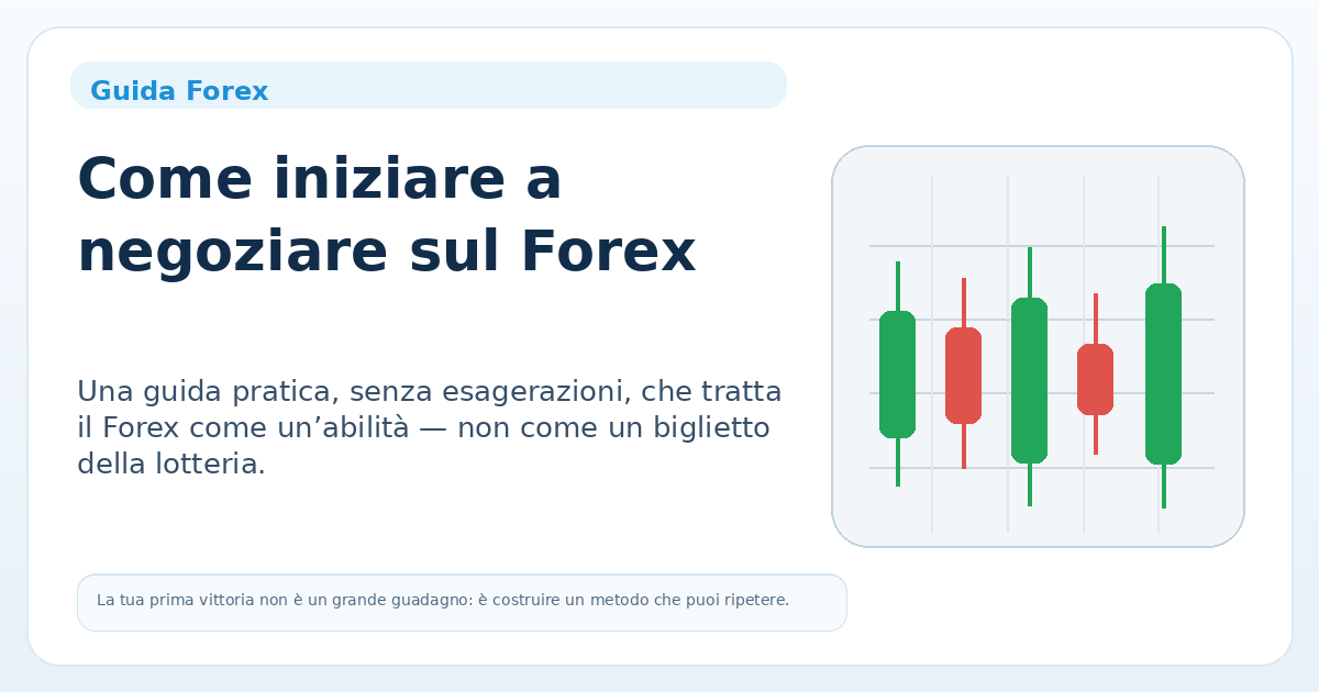 Come iniziare a fare operatività sul Forex — immagine principale