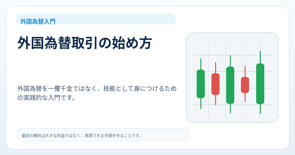 外国為替取引の始め方 — メイン画像