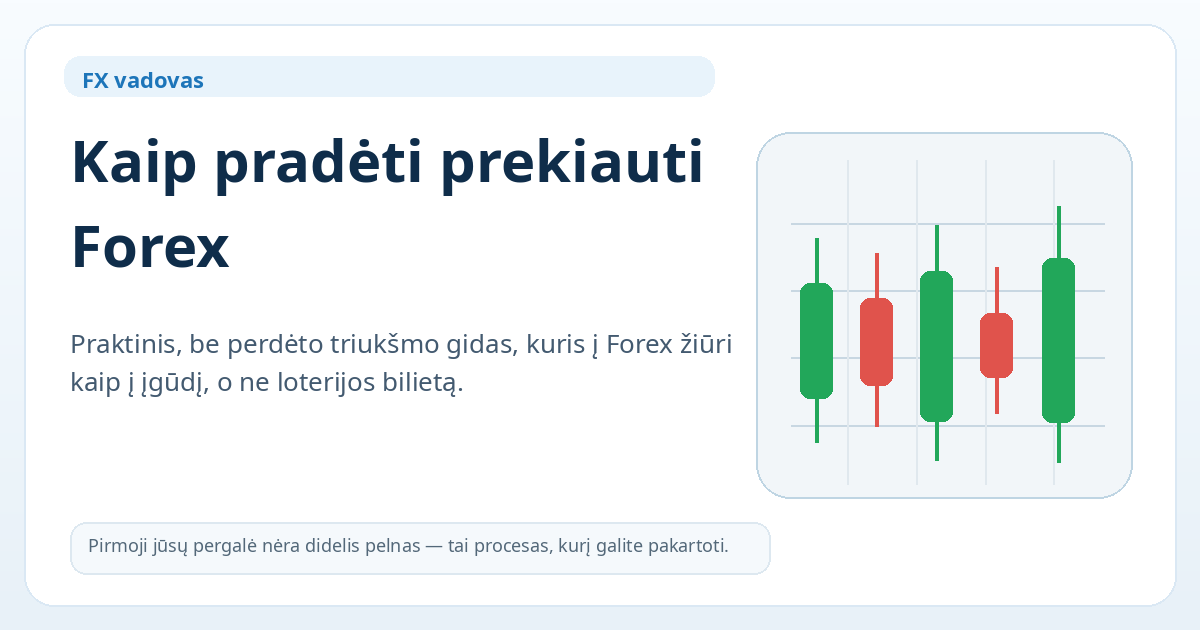 Kaip pradėti prekiauti Forex — pagrindinis vaizdas