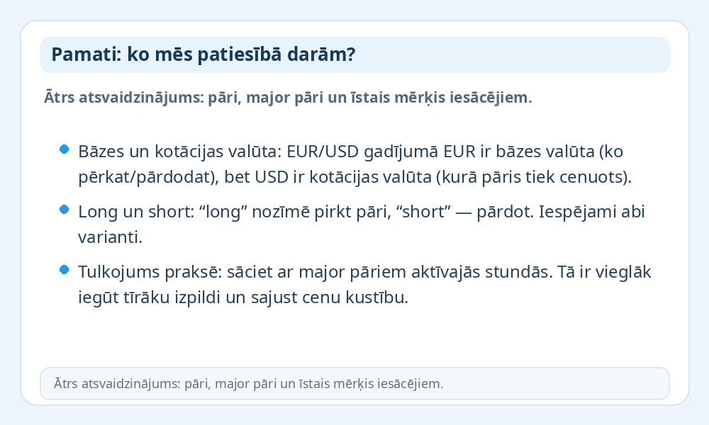 Forex pamatu infografika