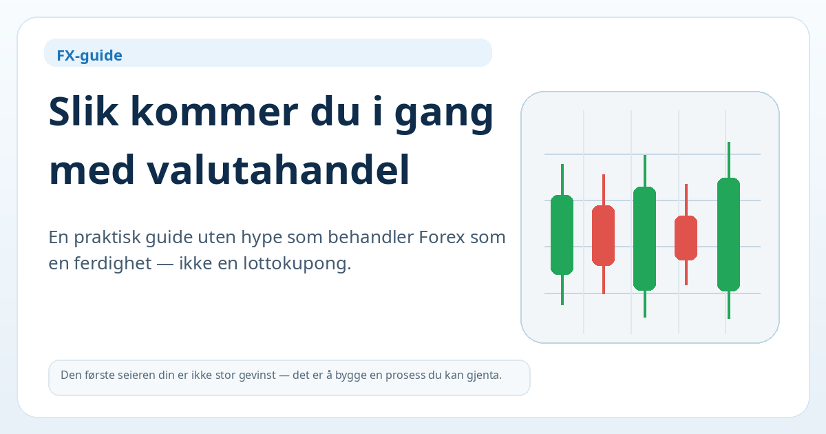 Slik kommer du i gang med valutahandel — hovedillustrasjon