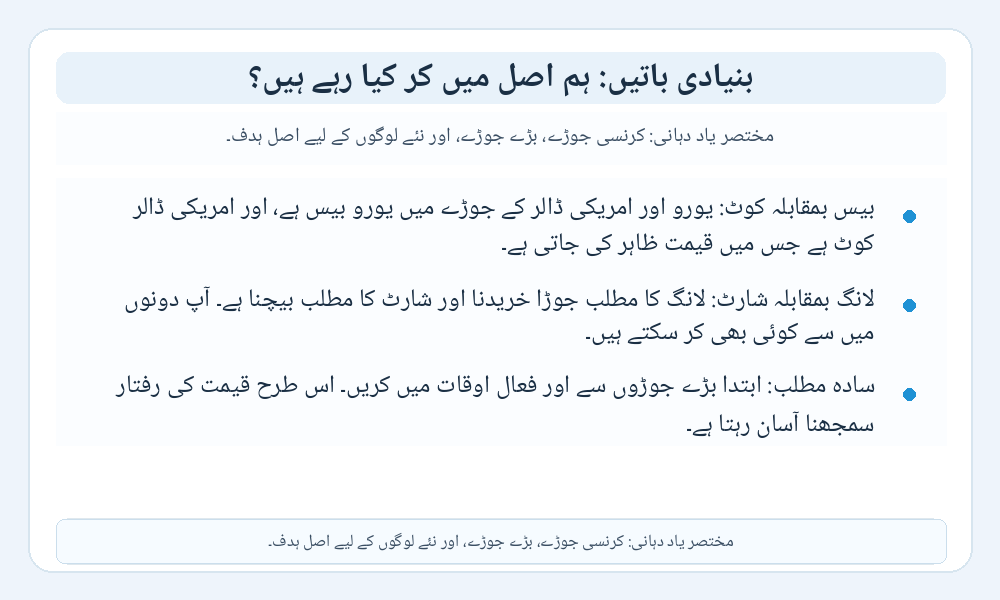 فاریکس کی بنیادی باتوں کی تصویری وضاحت