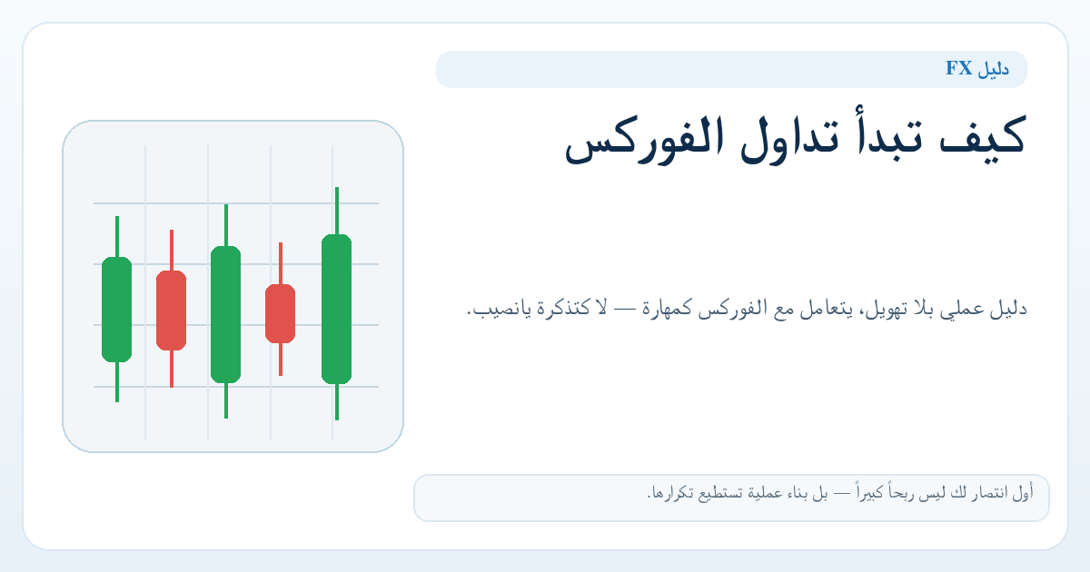 كيف تبدأ تداول الفوركس — صورة الغلاف
